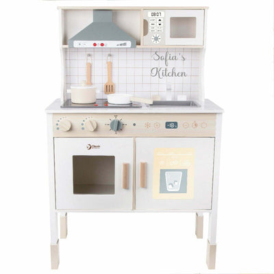 Personalised Wooden Modern Kitchen with Accessories - Chic Petit